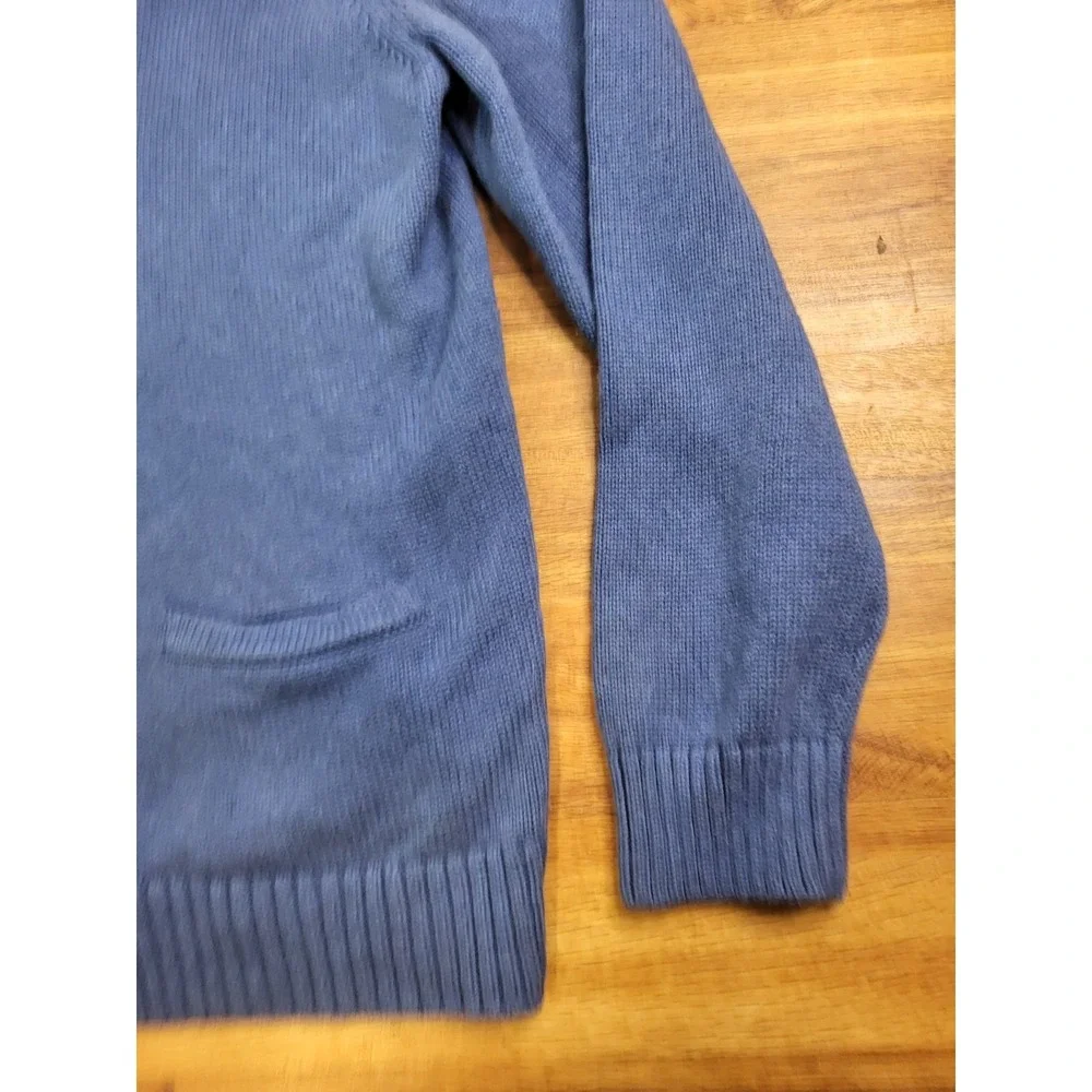 LL Bean Men's Button Front Cardigan Sweater 100% Cotton Size L